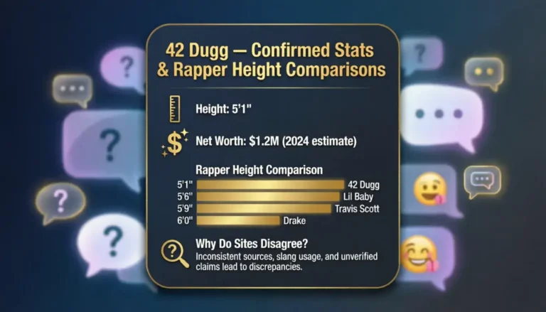 42 Dugg Height Revealed: Real Stats & Facts 2026