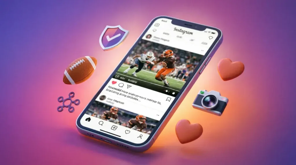 David Njoku Instagram social media strategy NFL athlete protecting privacy while engaging fans online