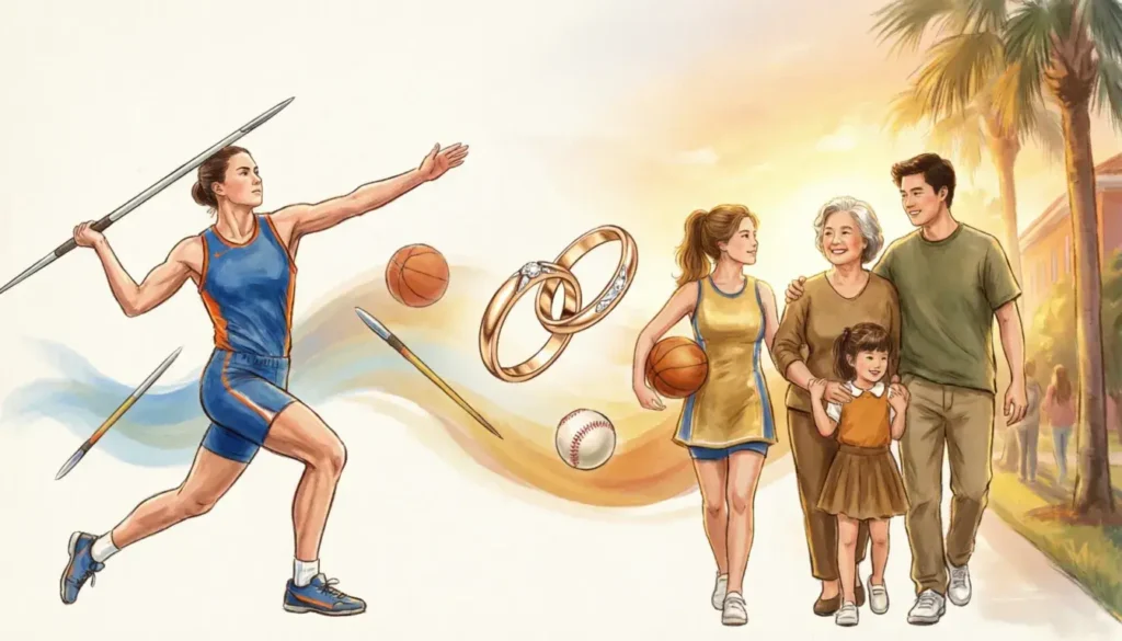 Former athlete success story family legacy sports to parenting journey inspiration