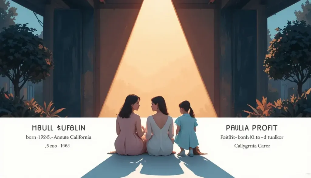 Three generations concept image representing Paula Profit as mother and grandmother to Cassandra and Luna